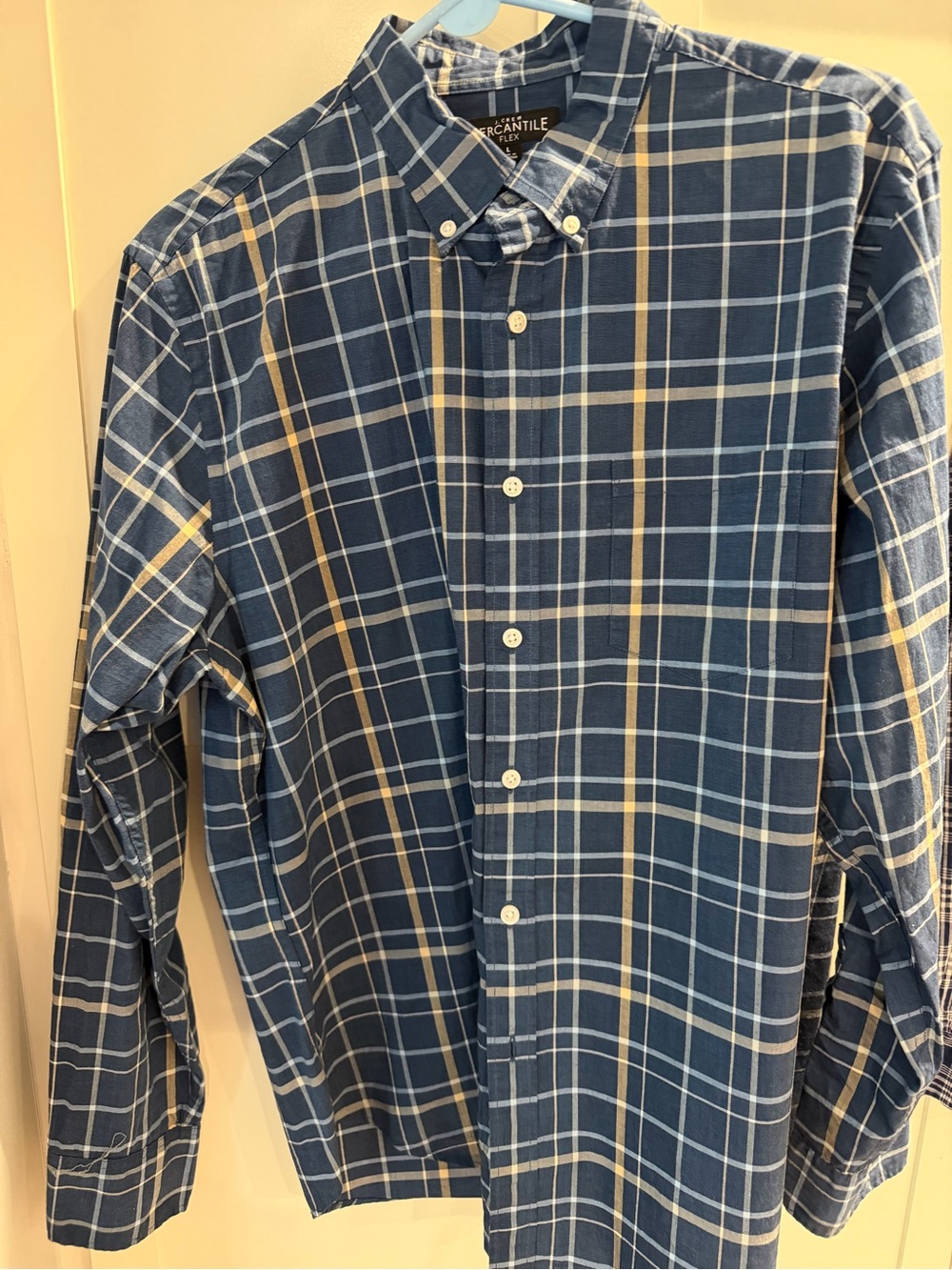 J. Crew Blue Plaid Button-Down Shirt